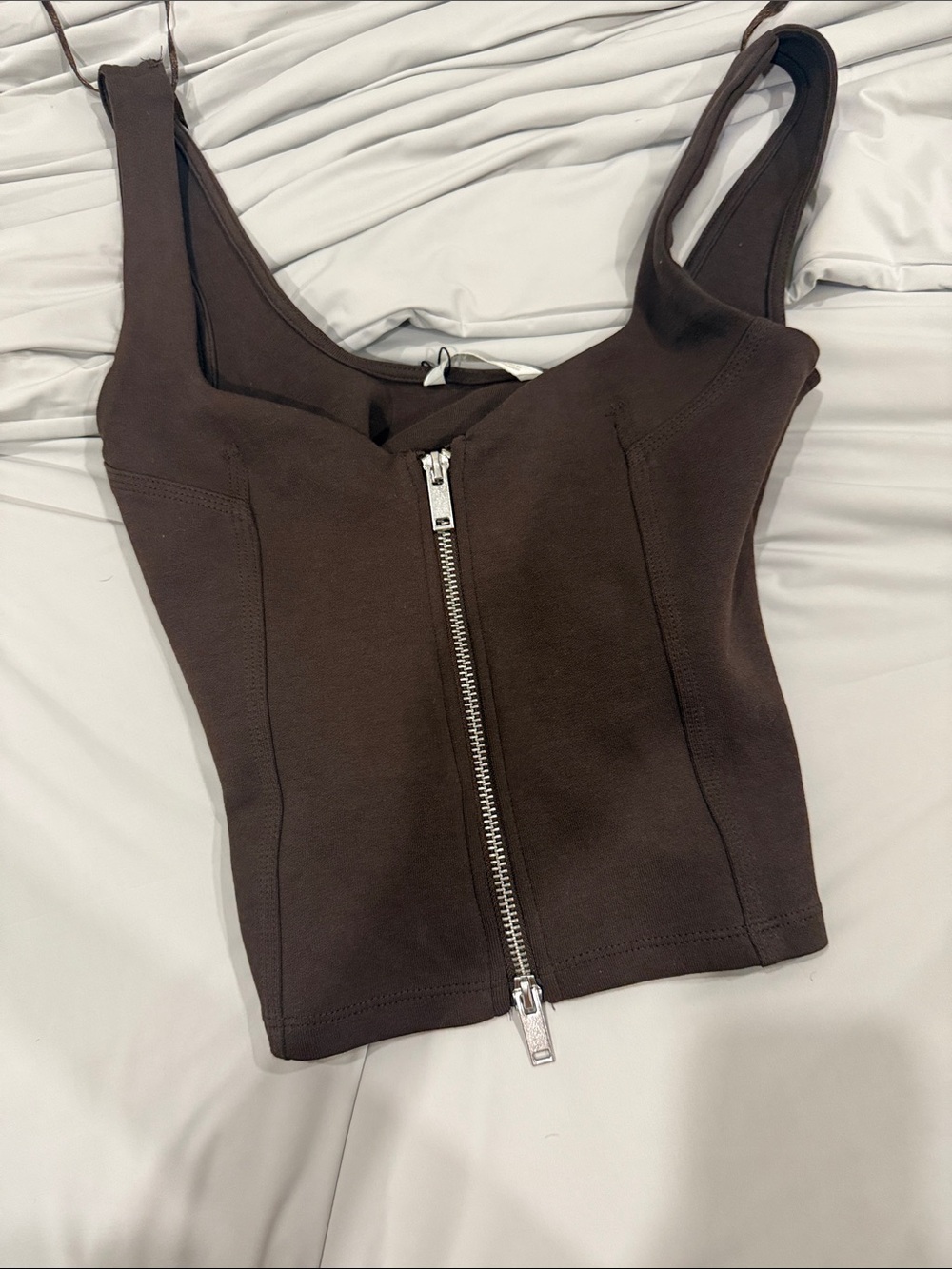 Womens Zara zip up going out top